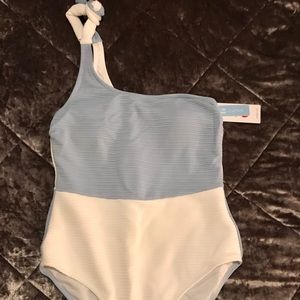 One shoulder one piece swimsuit